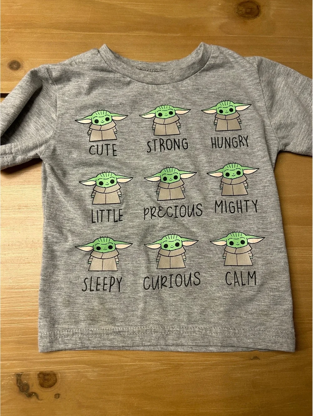 Star Wars Baby Yoda Gray T-Shirt 3T